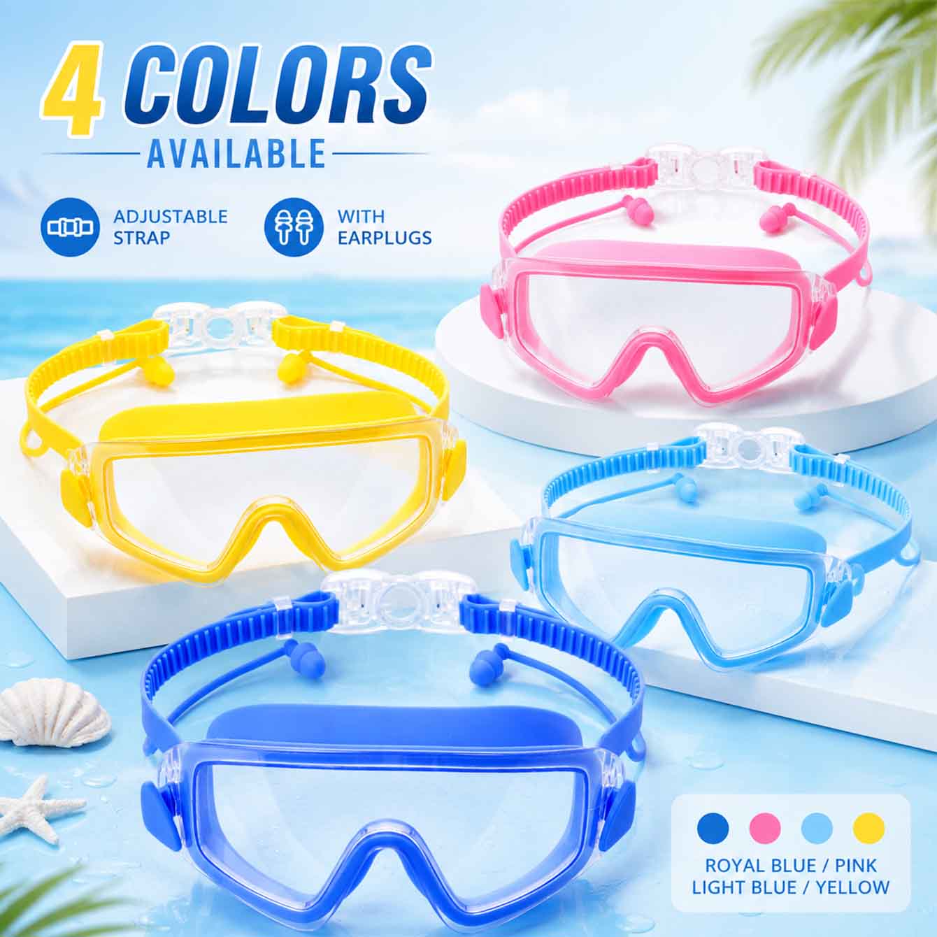 Snorkel Dry Top - 1PC Gafas de natación, máscara de