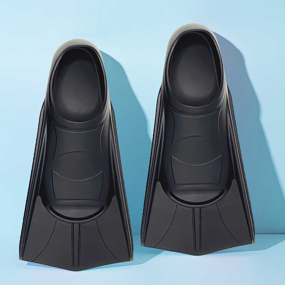 Snorkel Dry Top - Aletas cortas de silicona para natación,