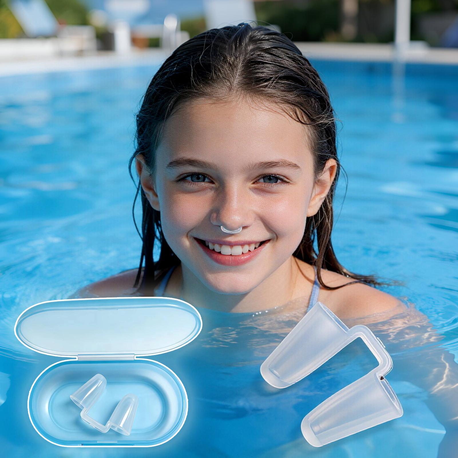 Snorkel Dry Top - Pinzas Nasales de Silicona para Natación,