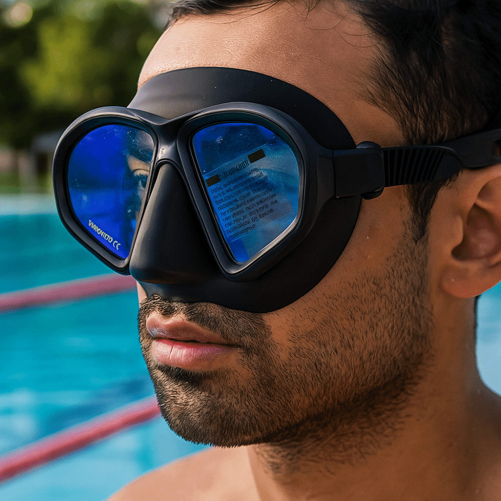 Snorkel Dry Top - Máscara de Buceo de Vidrio Templado,