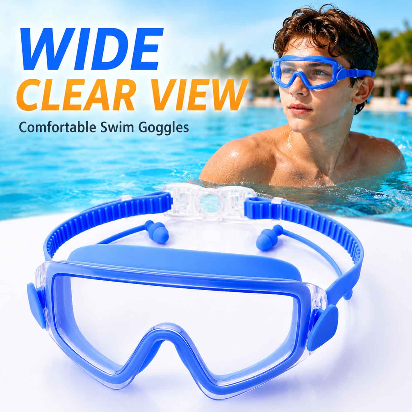 1PC Gafas de natación, máscara - Snorkel Dry Top reseña y precio