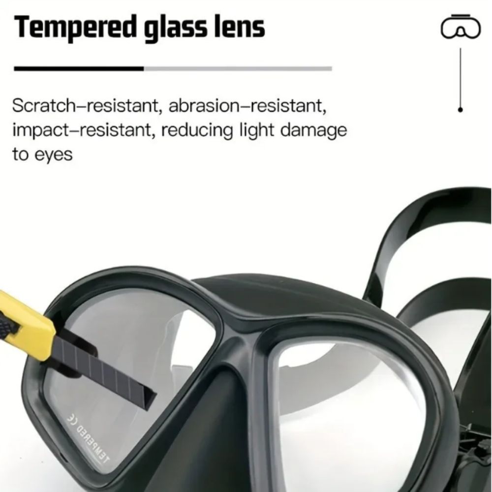 Máscara de Buceo de Vidrio Tem - Snorkel Dry Top reseña y precio